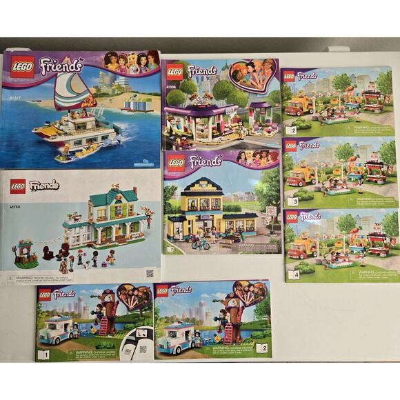 Lego Friends Sunshine Catamaran 41317 Instruction Manual Booklet Only‎ Lot Of 9 - Picture 1 of 10